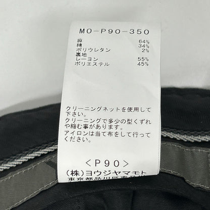 Y's for men ワイズフォーメン MO-P90-350 LINEN COTTON TWILL PANTS WITH 2-TUCKS ボトムス