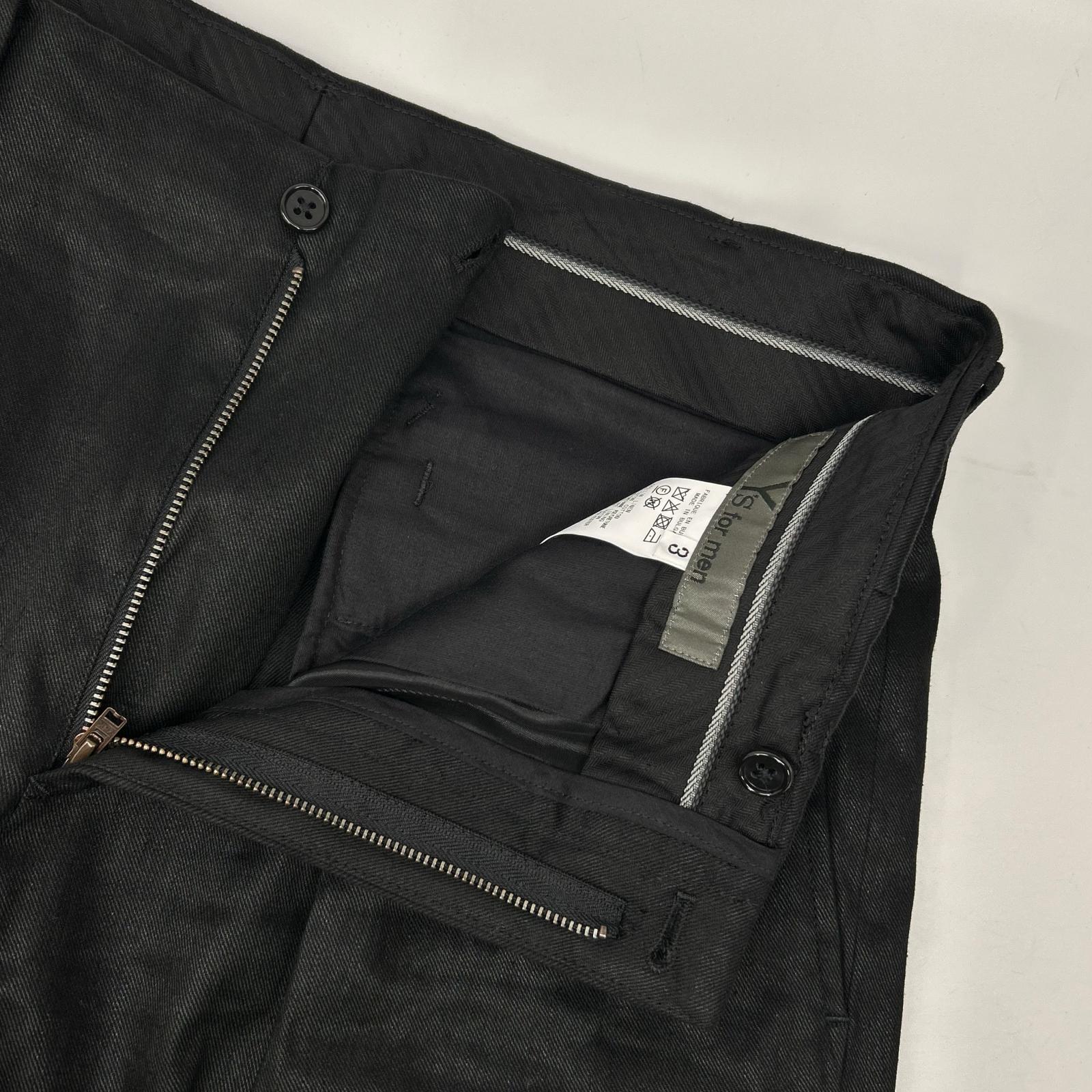 Y's for men ワイズフォーメン MO-P90-350 LINEN COTTON TWILL PANTS WITH 2-TUCKS ボトムス