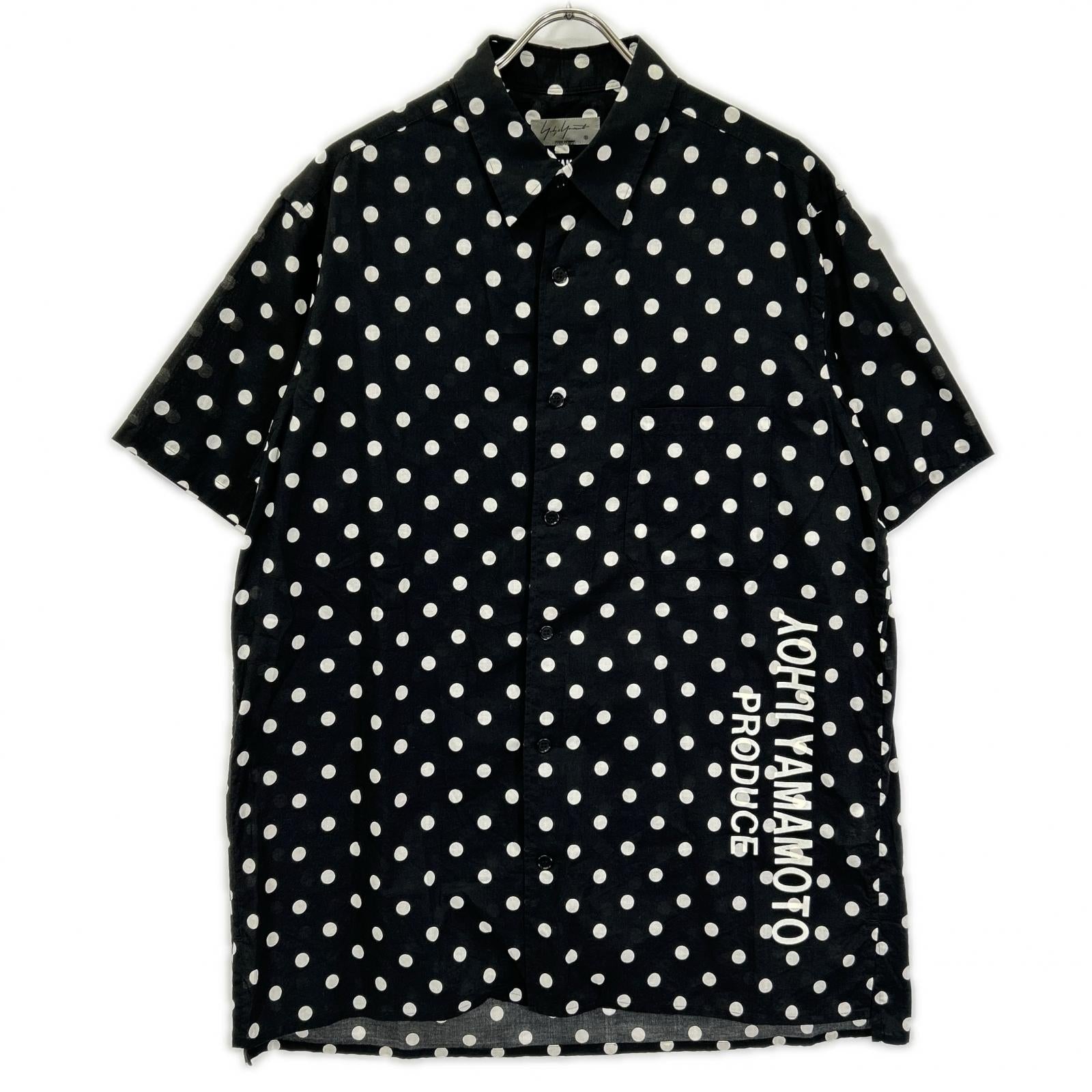 Yohji Yamamoto POUR HOMME ヨウジヤマモトプールオム HW-B64-044 ドットシャツ トップス