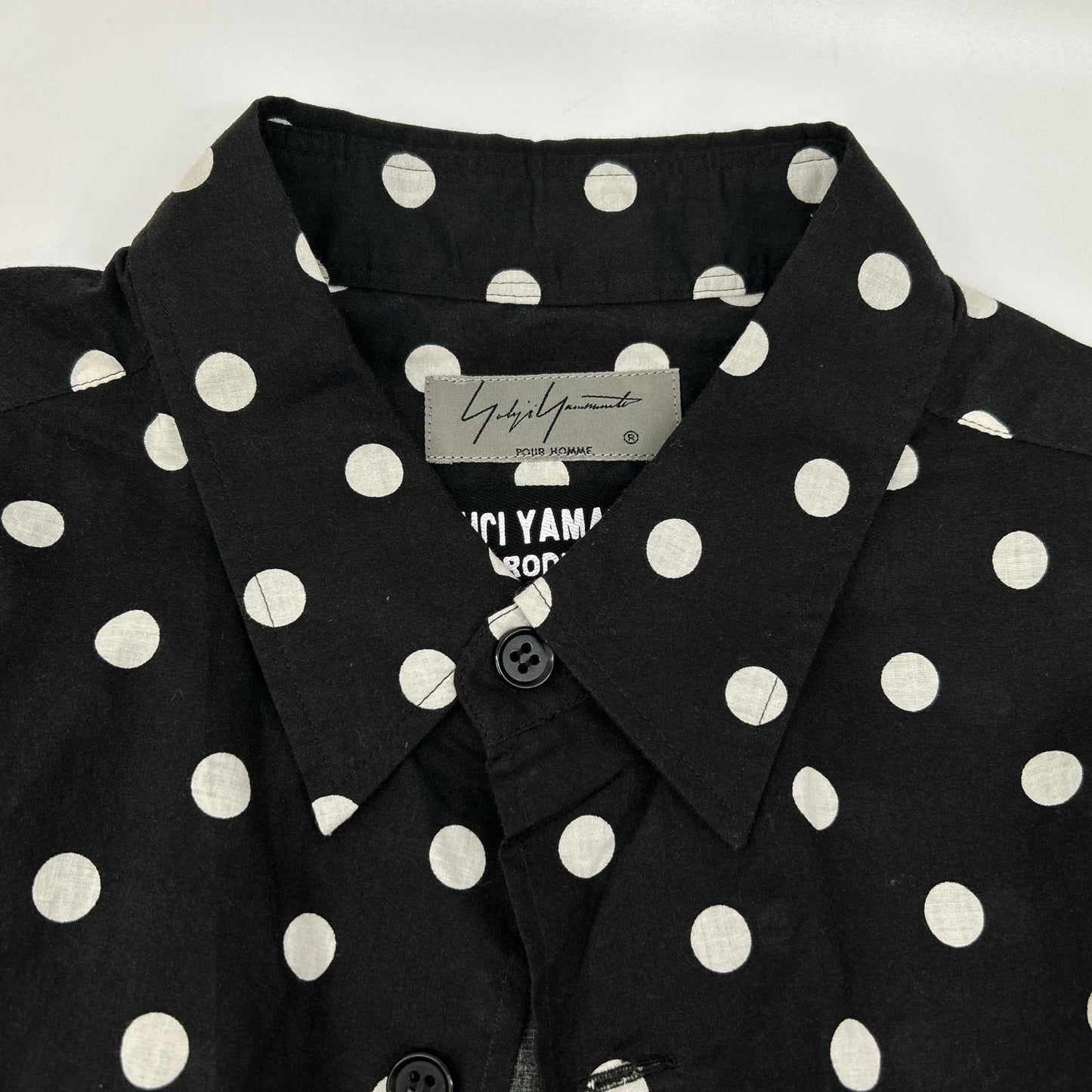 Yohji Yamamoto POUR HOMME ヨウジヤマモトプールオム HW-B64-044 ドットシャツ トップス