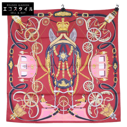 HERMES エルメス 【新品未使用】H004163S 02 STATELY WHEELS ステイトリー・ホイールズ シルク カレ90 スカーフ