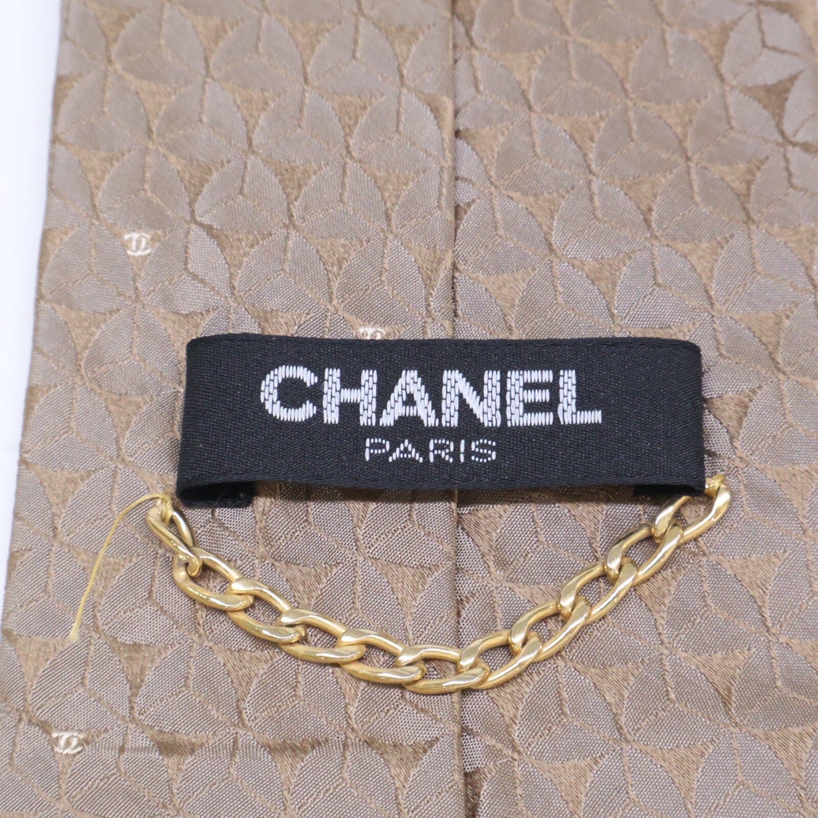 CHANEL シャネル ココマーク シルク ジャカード ネクタイ