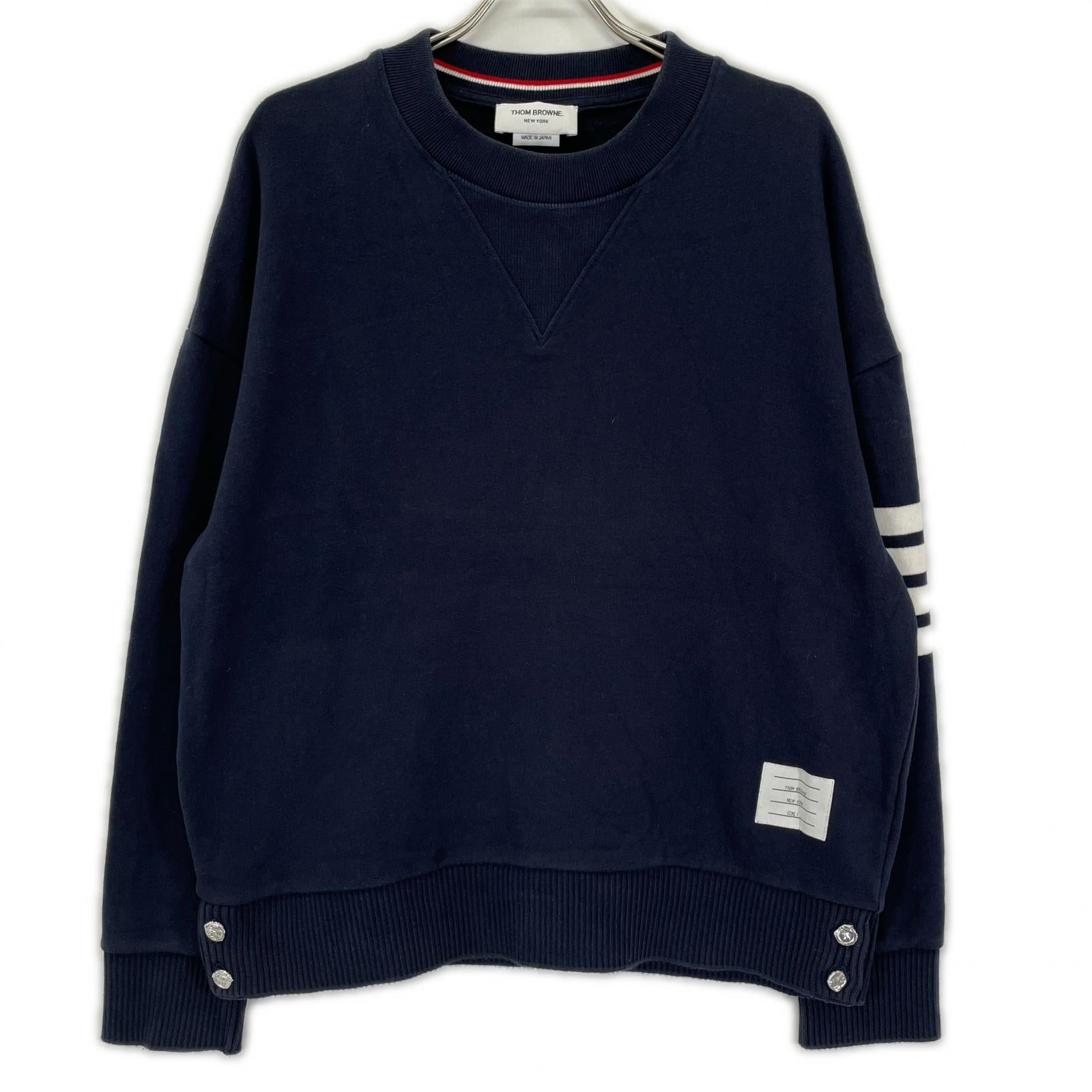 THOM BROWNE トムブラウン MJT158A-00535 クラシックループバック4BARクルーネックスウェットシャツ トップス