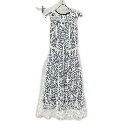 TADASHI SHOJI タダシショージ BTY18698MDJ ホワイト エンブロイダリーワンピース ワンピース