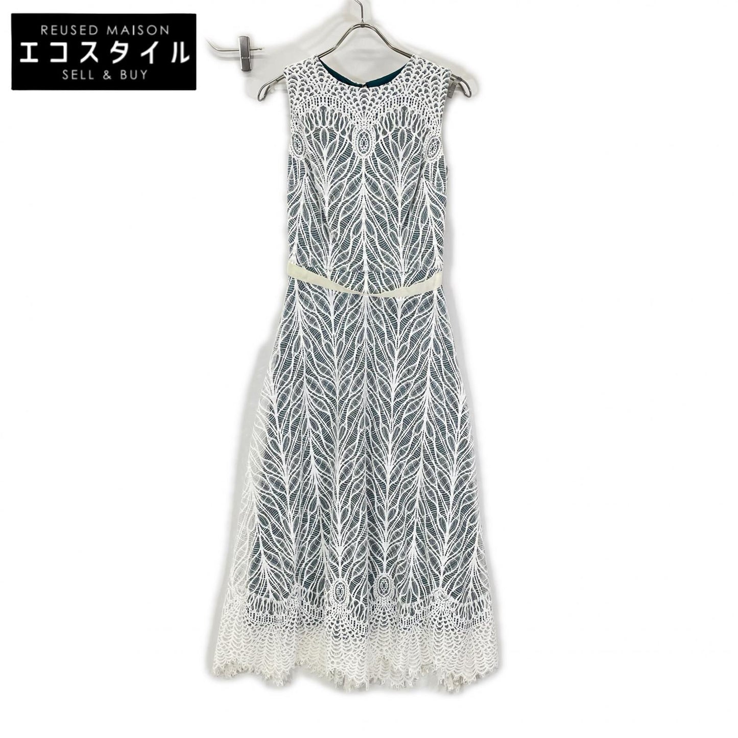 TADASHI SHOJI タダシショージ BTY18698MDJ ホワイト エンブロイダリーワンピース ワンピース