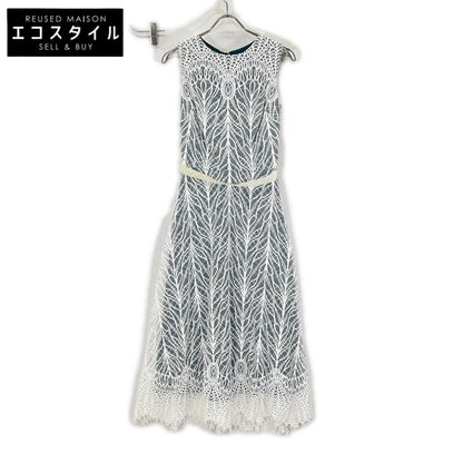 TADASHI SHOJI タダシショージ BTY18698MDJ ホワイト エンブロイダリーワンピース ワンピース