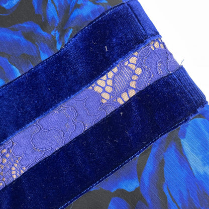 TADASHI SHOJI タダシショージ AZV17706MJ ブルーローズ柄ワンピース ワンピース