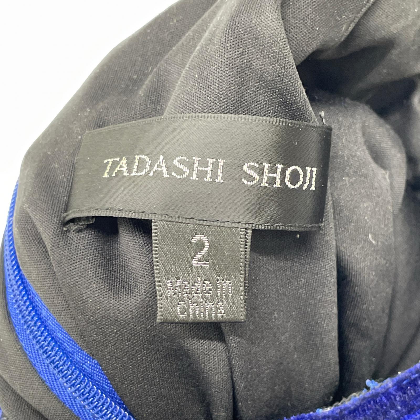 TADASHI SHOJI タダシショージ AZV17706MJ ブルーローズ柄ワンピース ワンピース