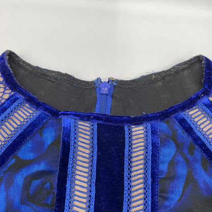 TADASHI SHOJI タダシショージ AZV17706MJ ブルーローズ柄ワンピース ワンピース