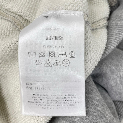 VALENTINO ヴァレンティノ Gray Rockstud Sweatshirt Top