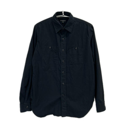 Engineered Garments エンジニアードガーメンツ ブラック コットン ダイヤモンドステッチ ワークシャツ トップス