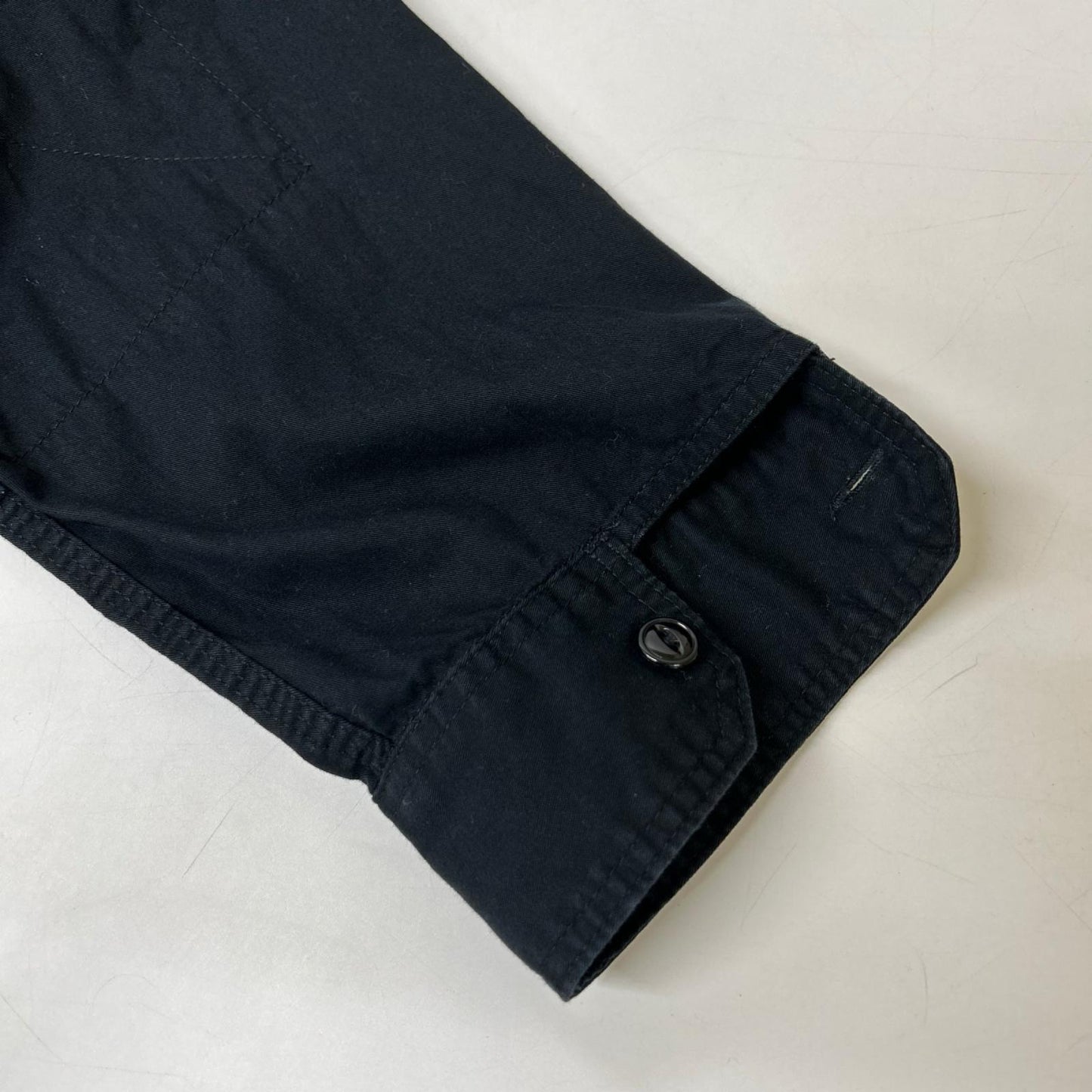 Engineered Garments エンジニアードガーメンツ ブラック コットン ダイヤモンドステッチ ワークシャツ トップス