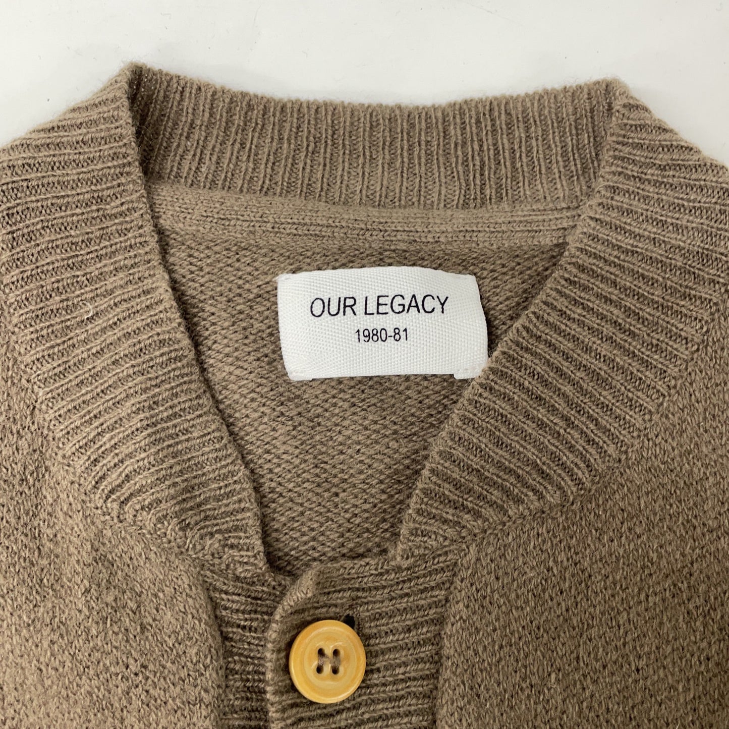 OurLegacy アワーレガシー ブラウン ラムズウール カーディガン トップス