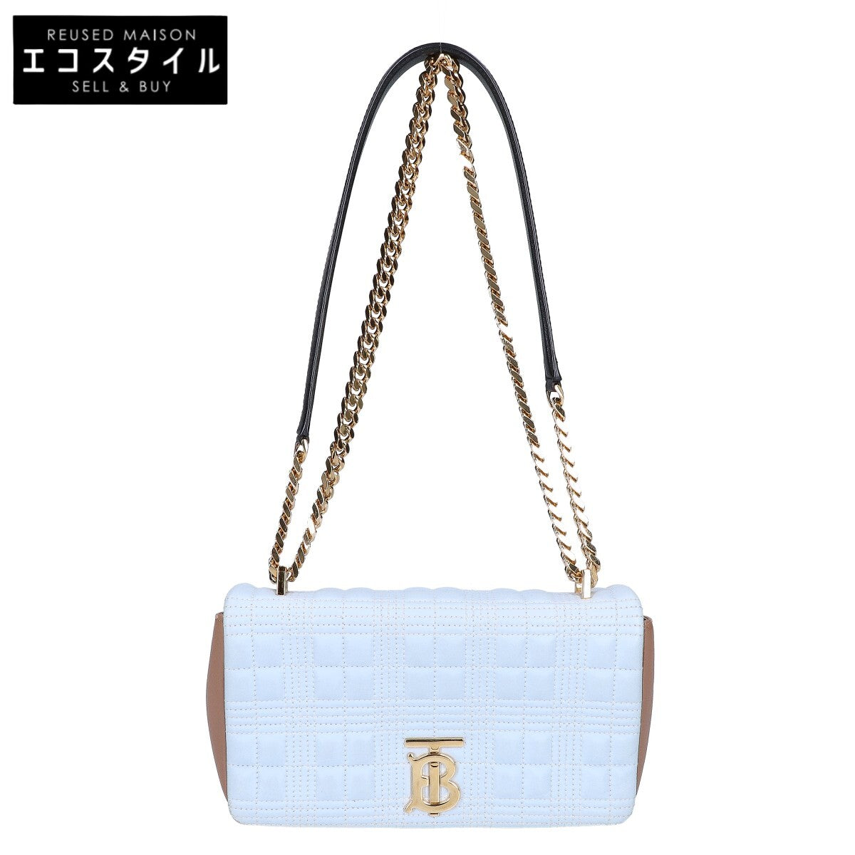 BURBERRY バーバリー ローラ TBロゴ フラップ チェーン ショルダーバッグ