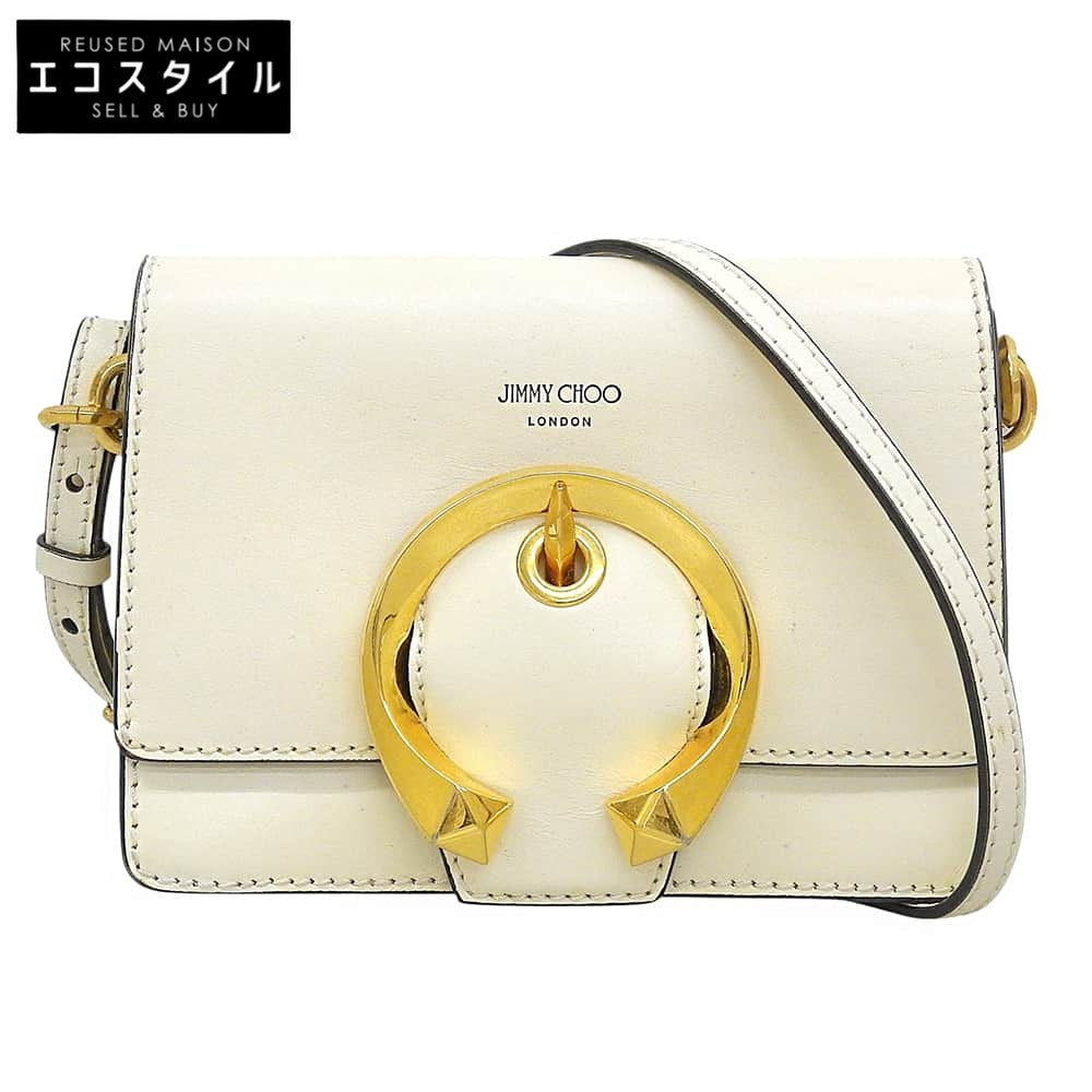 JIMMY CHOO ジミーチュウ マデリン ショルダーバッグ レディース ホワイト ショルダーバッグ