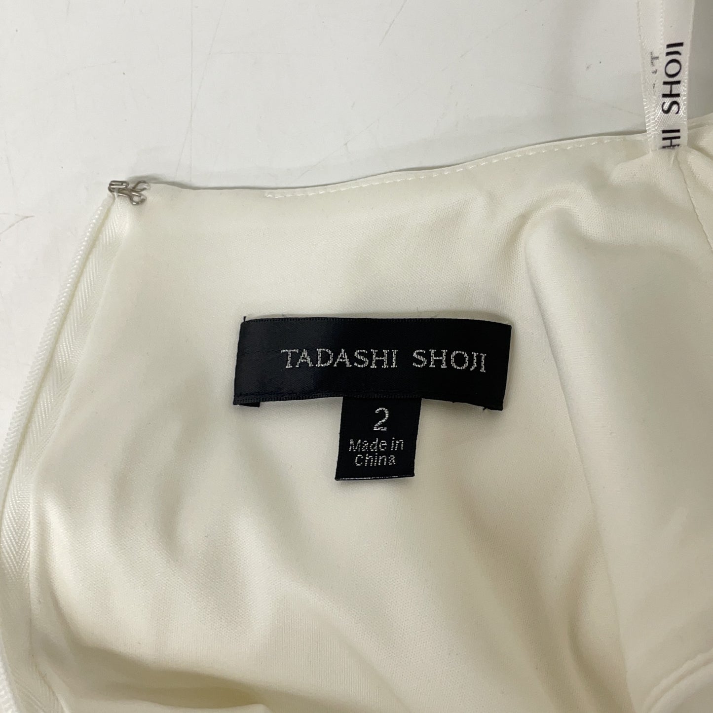 TADASHI SHOJI タダシショージ ALG19845MDJ ホワイト Vネック ノースリーブワンピース ワンピース