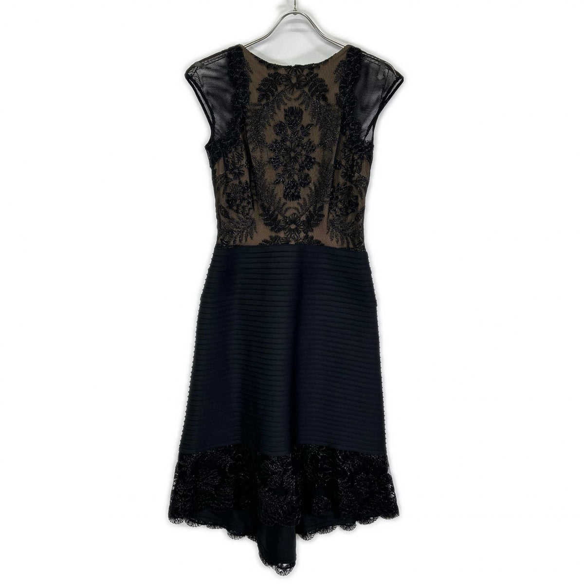 TADASHI SHOJI タダシショージ AUL16592M Black Sleeveless Lace Dress Dress