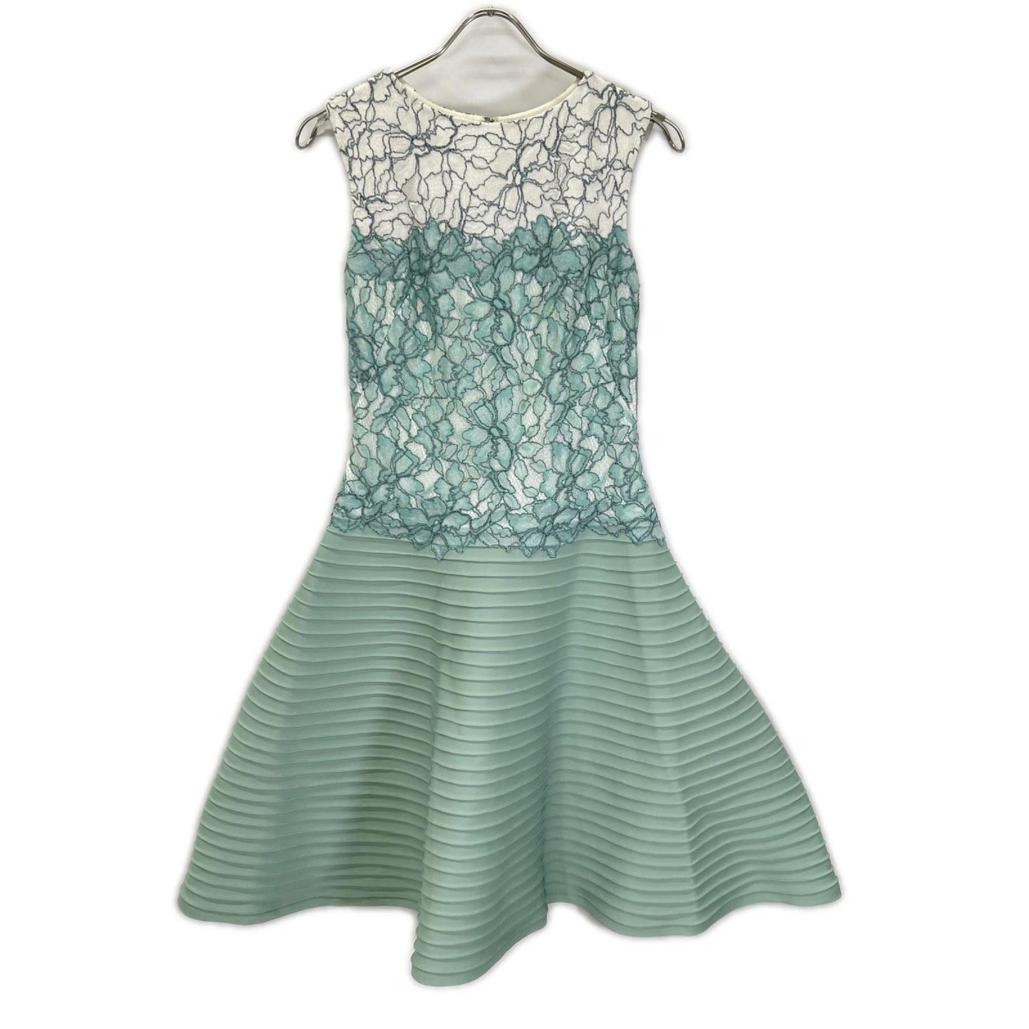 TADASHI SHOJI タダシショージ AKH1695MJ ライトグリーン 花柄レース ノースリーブワンピース ワンピース