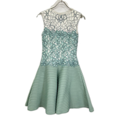 TADASHI SHOJI タダシショージ AKH1695MJ ライトグリーン 花柄レース ノースリーブワンピース ワンピース