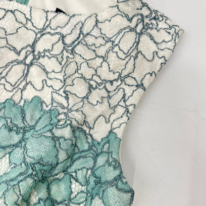 TADASHI SHOJI タダシショージ AKH1695MJ ライトグリーン 花柄レース ノースリーブワンピース ワンピース