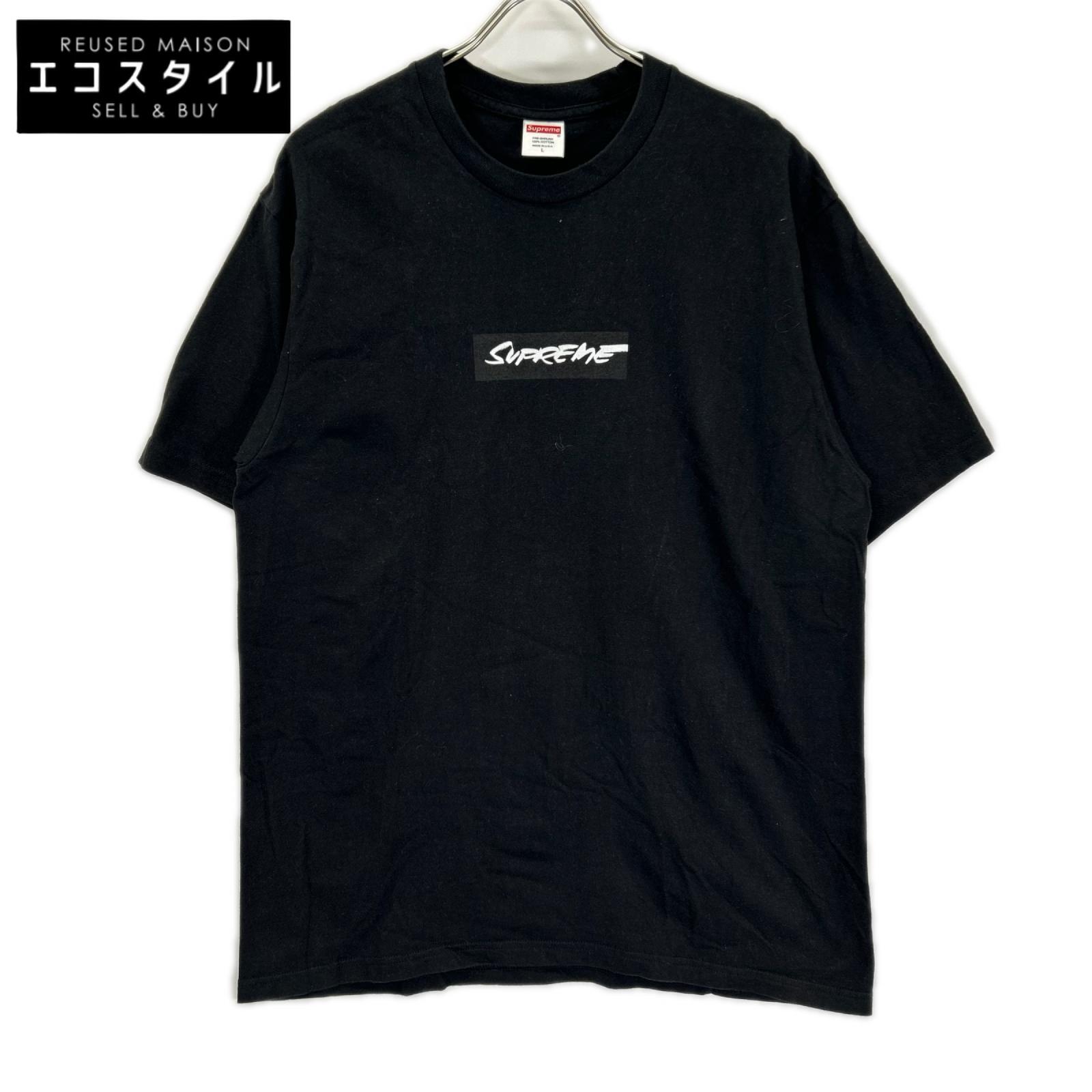 Supreme シュプリーム ブラック Futura Box Logo Tee Tシャツ トップス