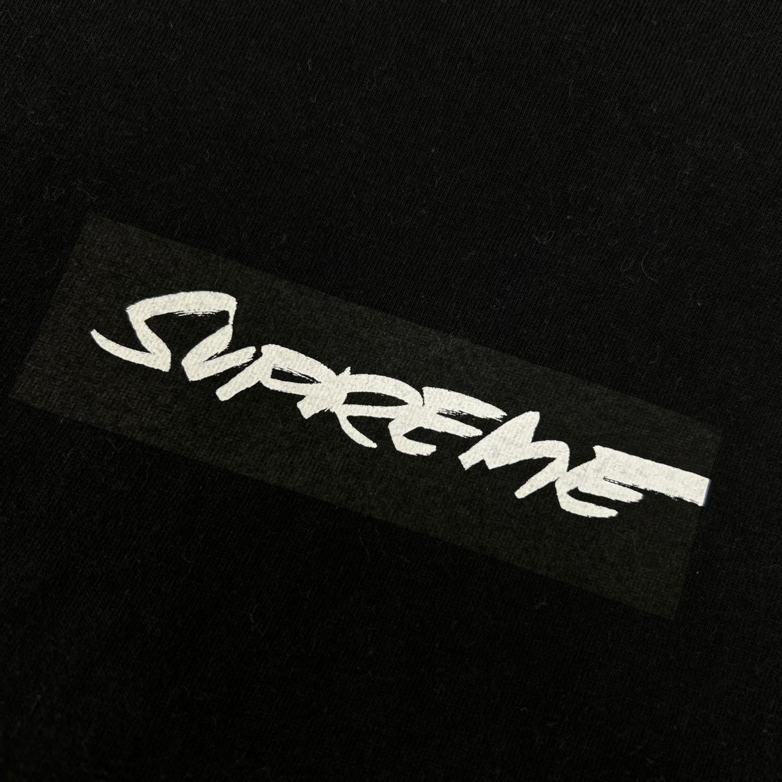 Supreme シュプリーム ブラック Futura Box Logo Tee Tシャツ トップス