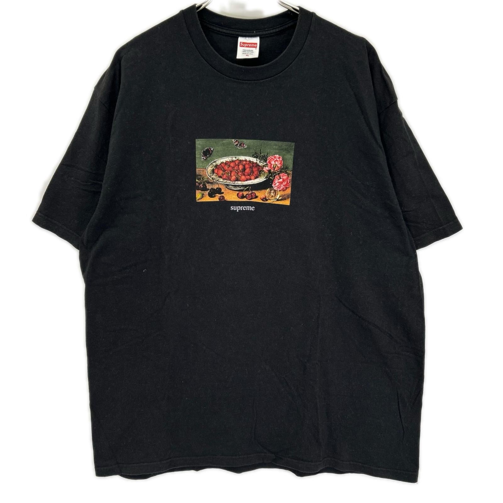 Supreme シュプリーム 23SS ブラック Strawberries Tee トップス