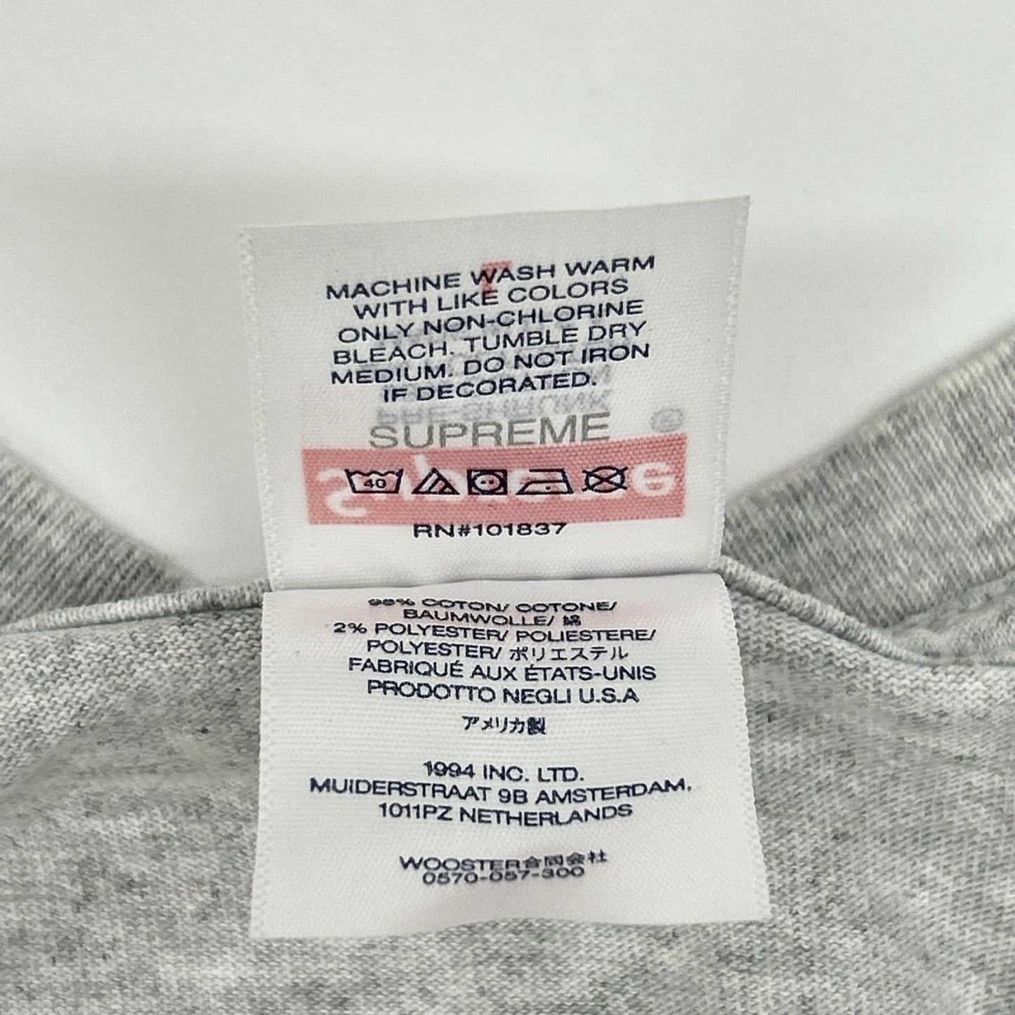 Supreme シュプリーム 23FW グレー Camacho TeeカマチョTシャツ トップス
