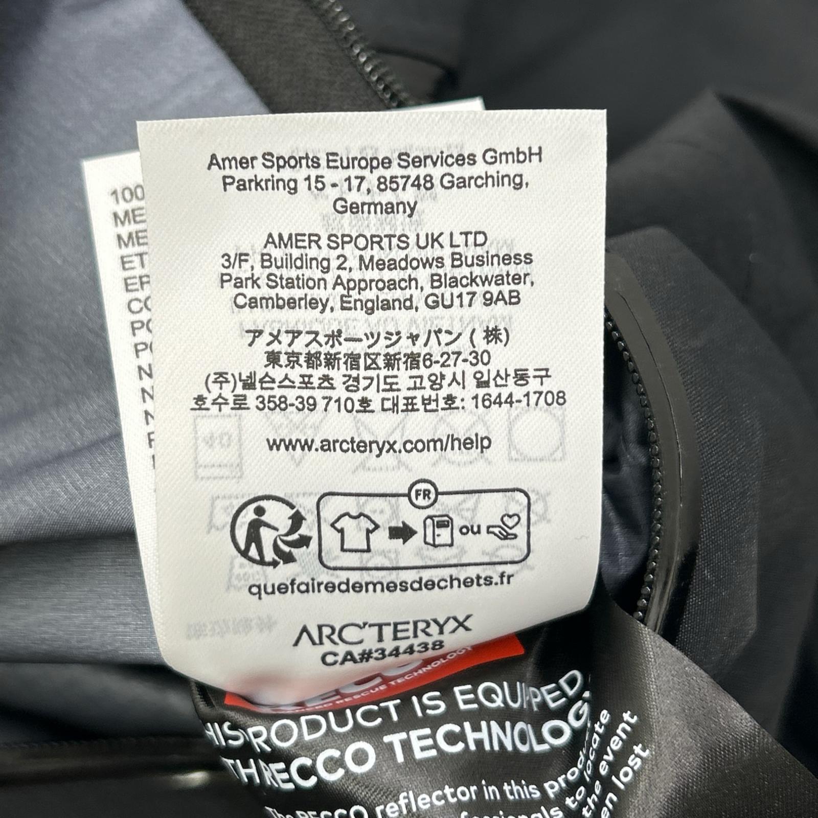 ARC'TERYX アークテリクス 26SS X00001028301 ブラック Beta SV Jacket ジャケット