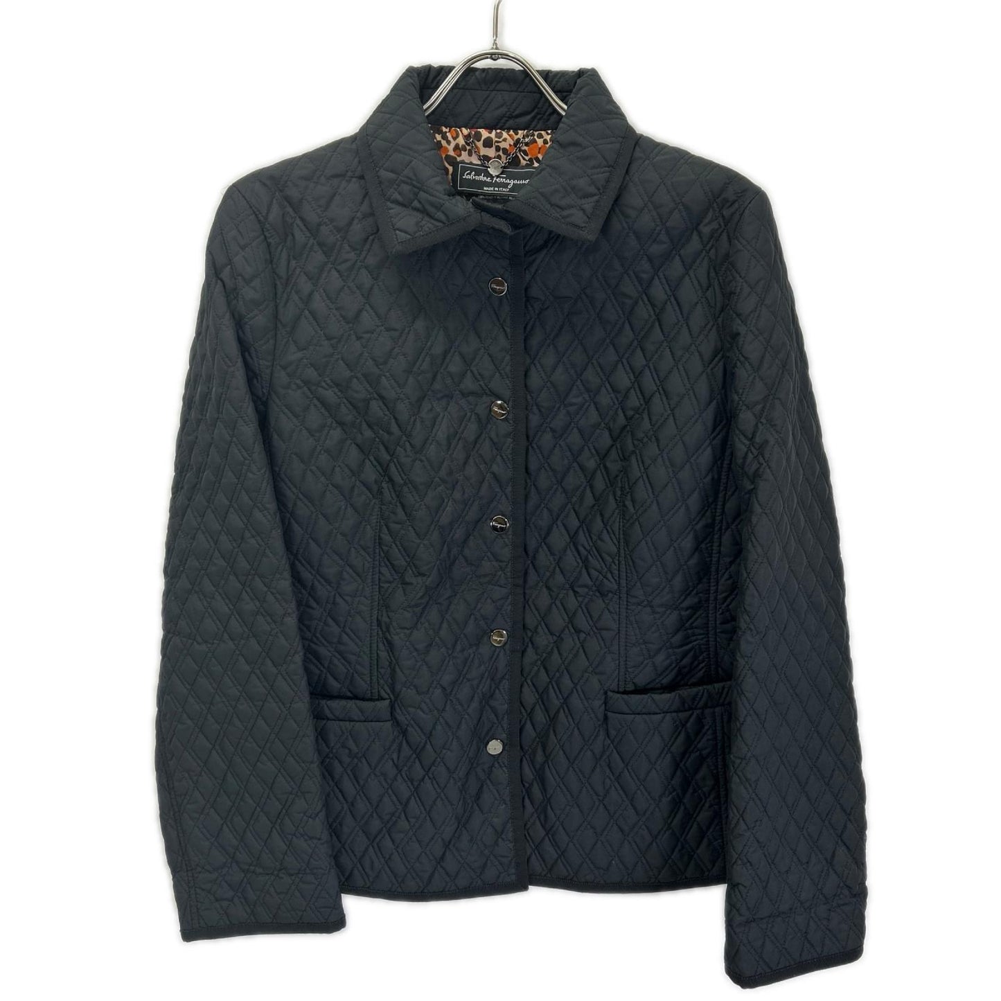 SalvatoreFerragamo サルバトーレフェラガモ ブラック キルティングジャケット ジャケット