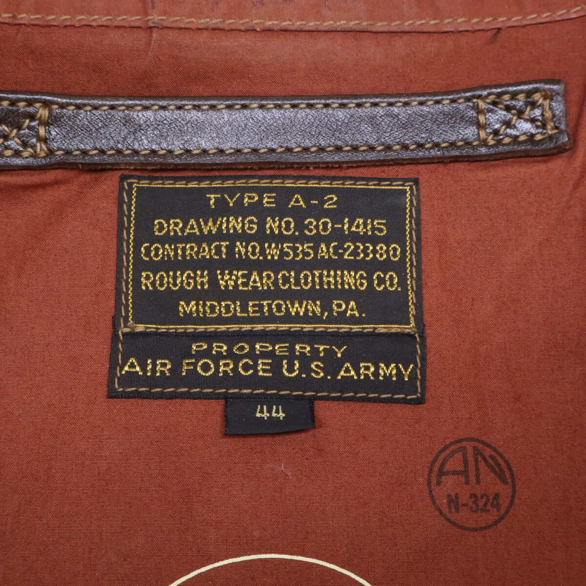BUZZ RICKSON'S バズリクソンズ 【美品】BR80593 ラフウェア実名復刻 Type A-2 W535 AC-23380 ホースハイド フライトジャケット ジャケット