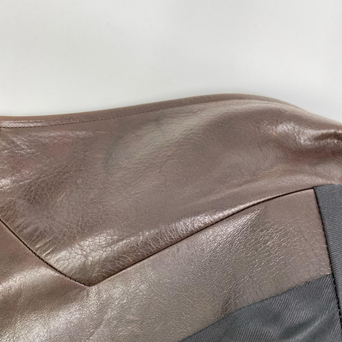 agnes b アニエスベー HOMME フランス製 ブラウン レザーテーラードジャケット ジャケット