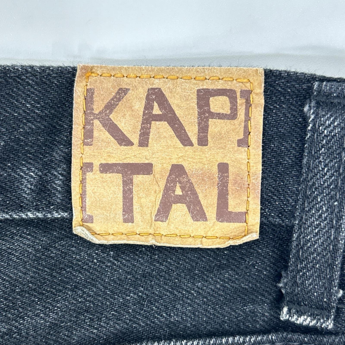 KAPITAL EK-1373 Black Bootcut Denim Bottoms