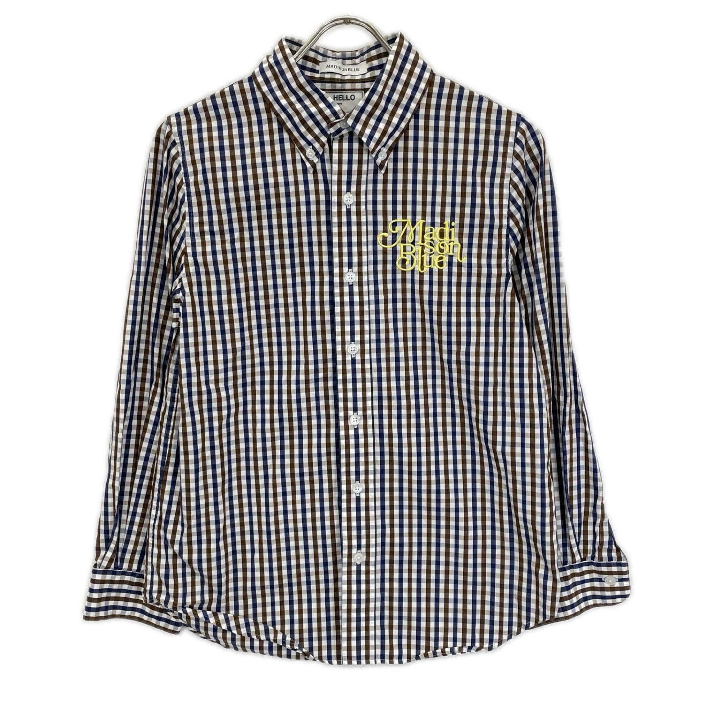 MADISON BLUE マディソンブルー MB231-5011 B.D. SH M.GINGHAM ボタンダウンシャツ トップス