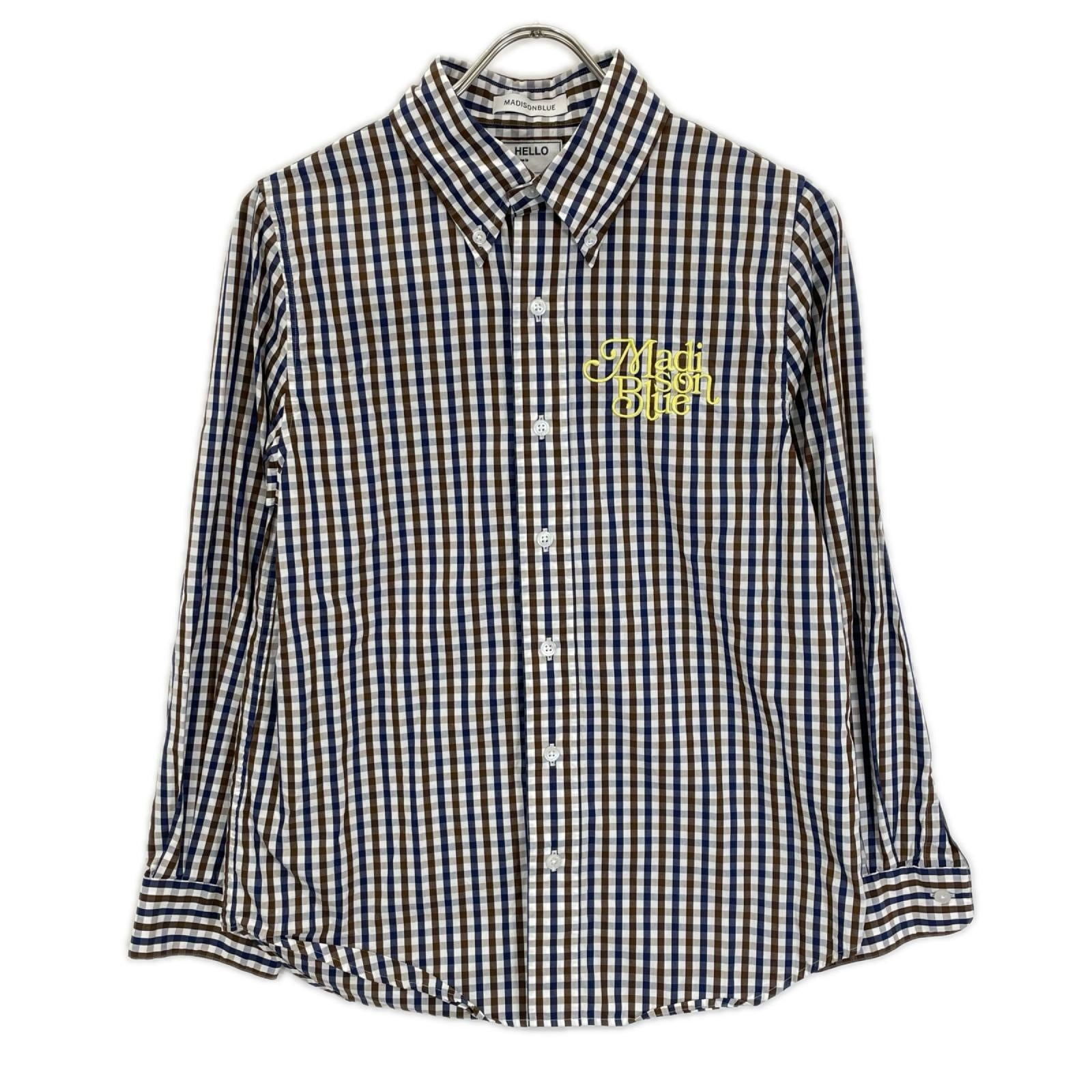 MADISON BLUE マディソンブルー MB231-5011 B.D. SH M.GINGHAM ボタンダウンシャツ トップス