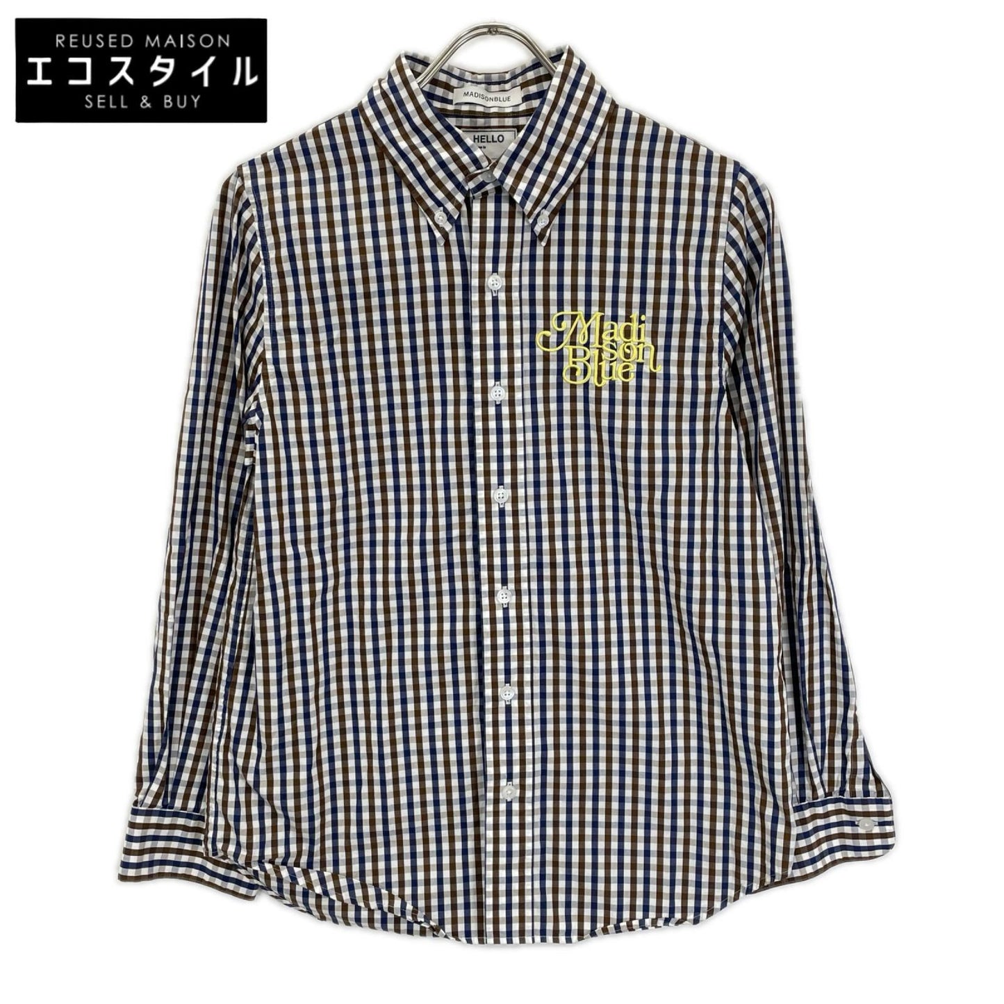 MADISON BLUE マディソンブルー MB231-5011 B.D. SH M.GINGHAM ボタンダウンシャツ トップス