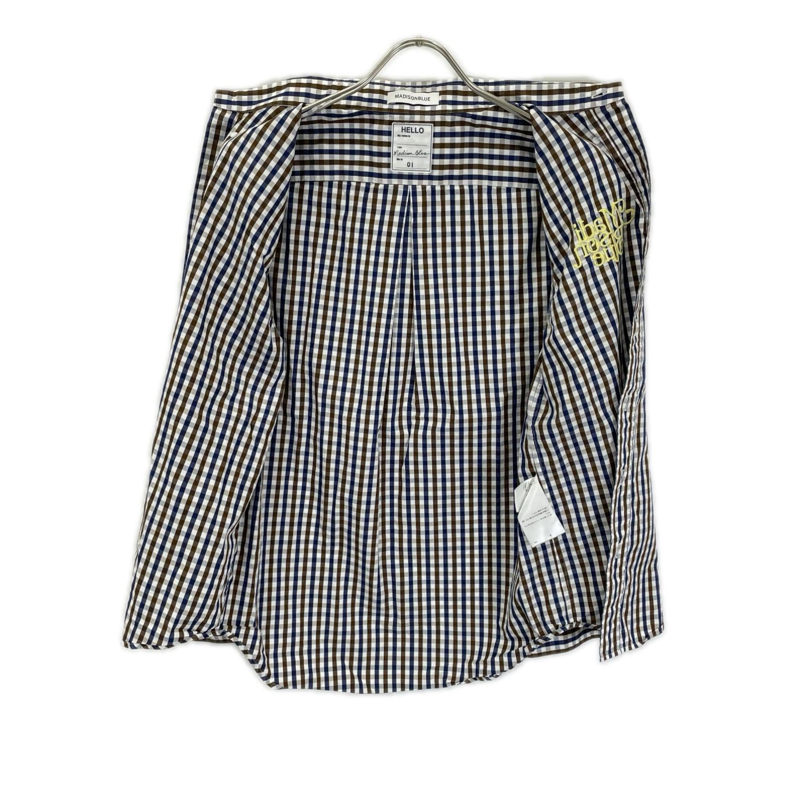 MADISON BLUE マディソンブルー MB231-5011 B.D. SH M.GINGHAM ボタンダウンシャツ トップス