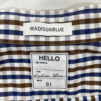 MADISON BLUE マディソンブルー MB231-5011 B.D. SH M.GINGHAM ボタンダウンシャツ トップス