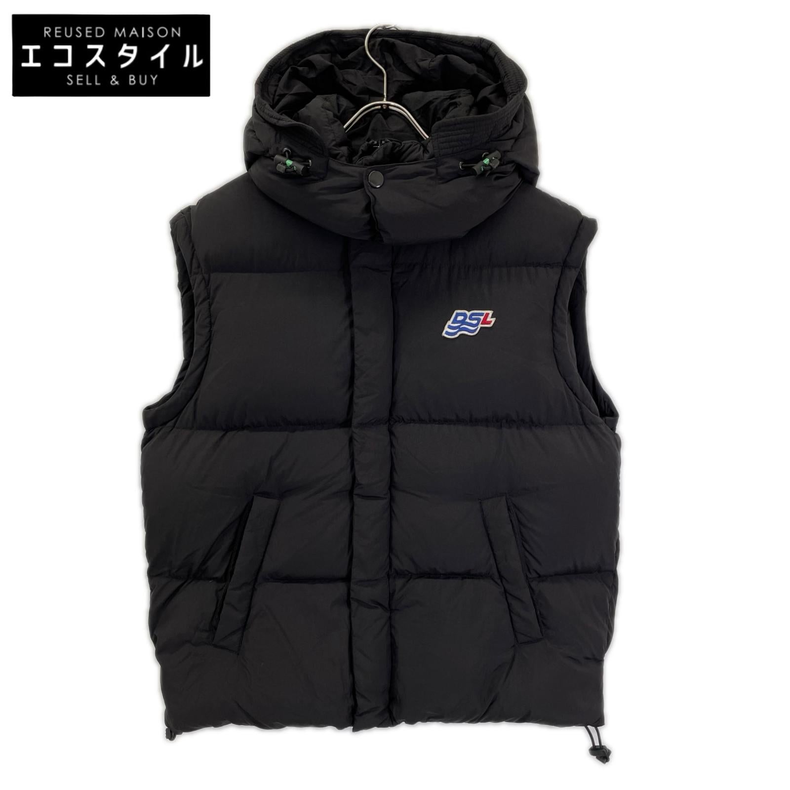 DIESEL ディーゼル A03739 ブラック ナイロン ダウンベスト ジャケット