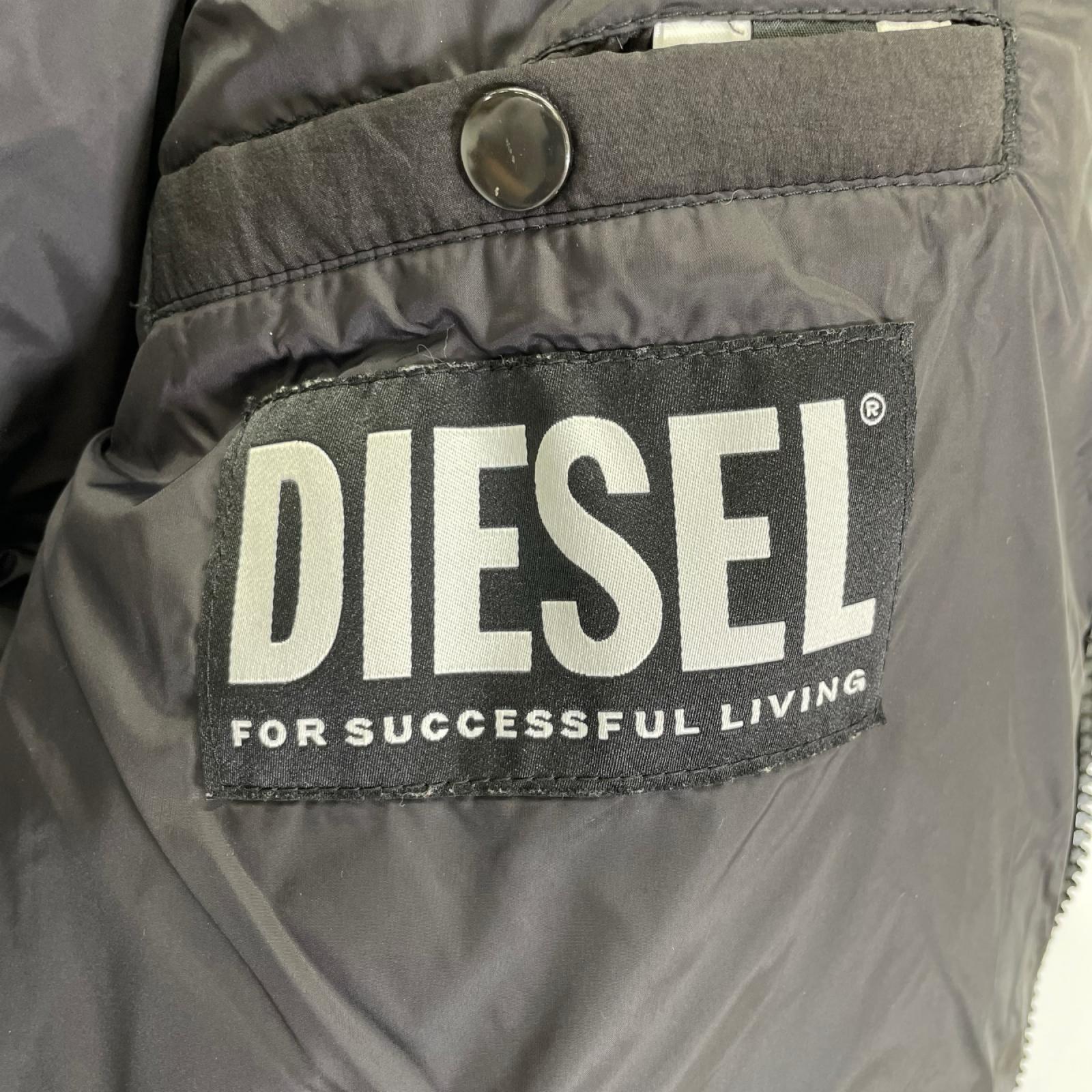 DIESEL ディーゼル A03739 ブラック ナイロン ダウンベスト ジャケット