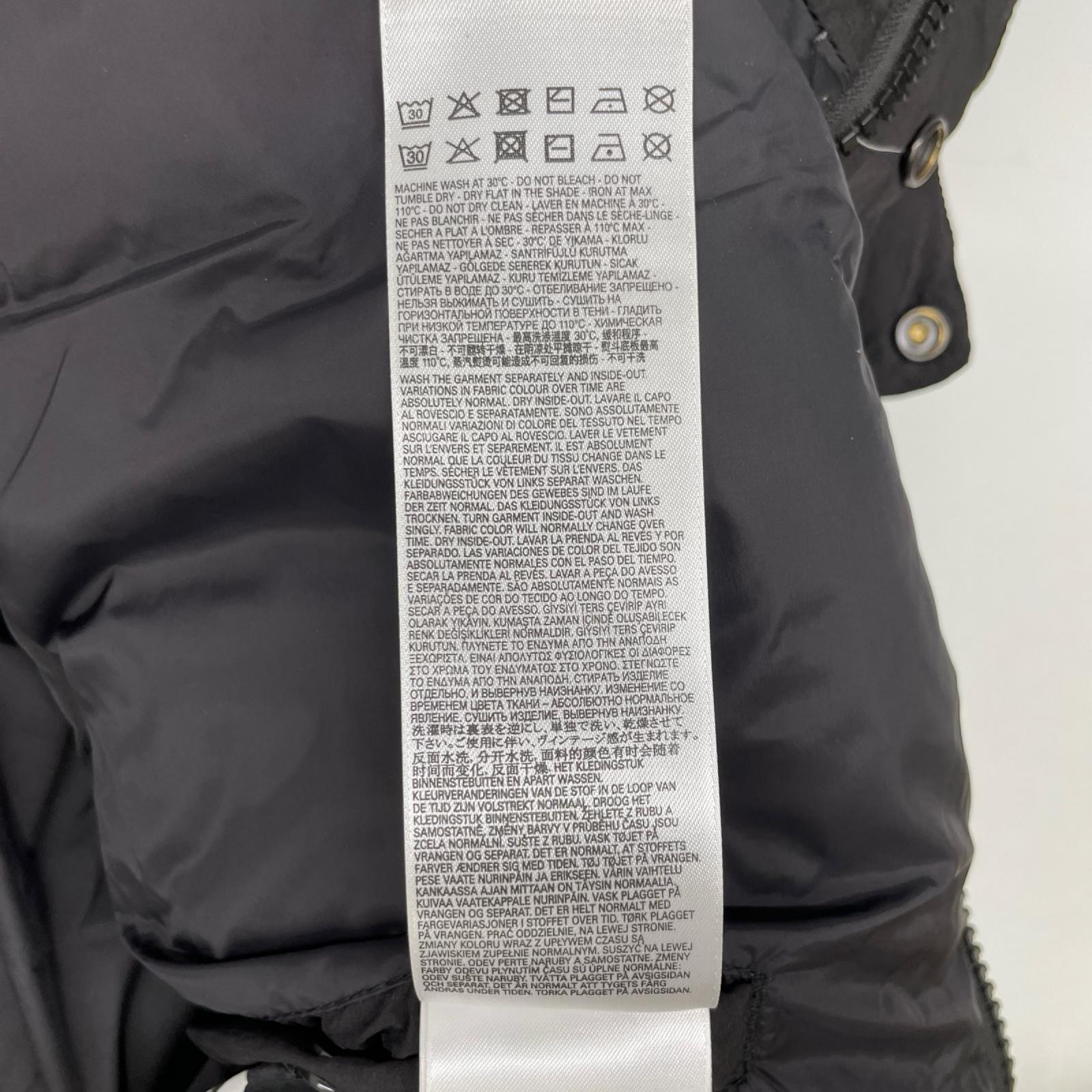 DIESEL ディーゼル A03739 ブラック ナイロン ダウンベスト ジャケット