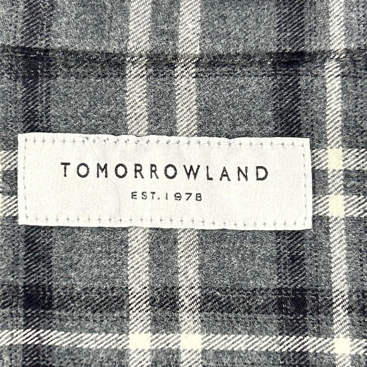 TOMORROWLAND トゥモローランド 63013501305 グレー コットンネル ワイドスプレッドカラーシャツ トップス