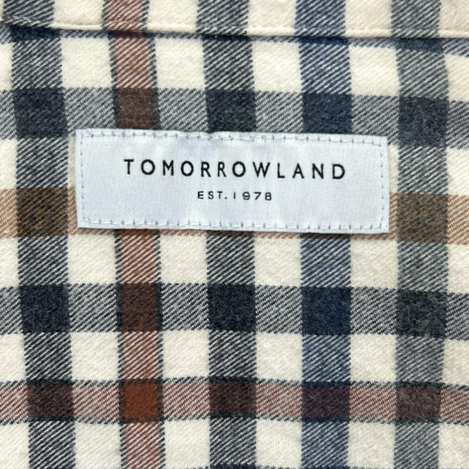 TOMORROWLAND トゥモローランド 63013501305 ベージュ コットンネル ワイドスプレッドカラーシャツ トップス