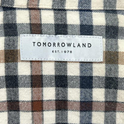 TOMORROWLAND トゥモローランド 63013501305 ベージュ コットンネル ワイドスプレッドカラーシャツ トップス
