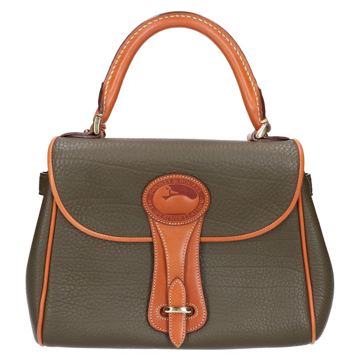 dooney&bourke ドゥニー&バーク ダックロゴ レザーフラップ ハンドバッグ