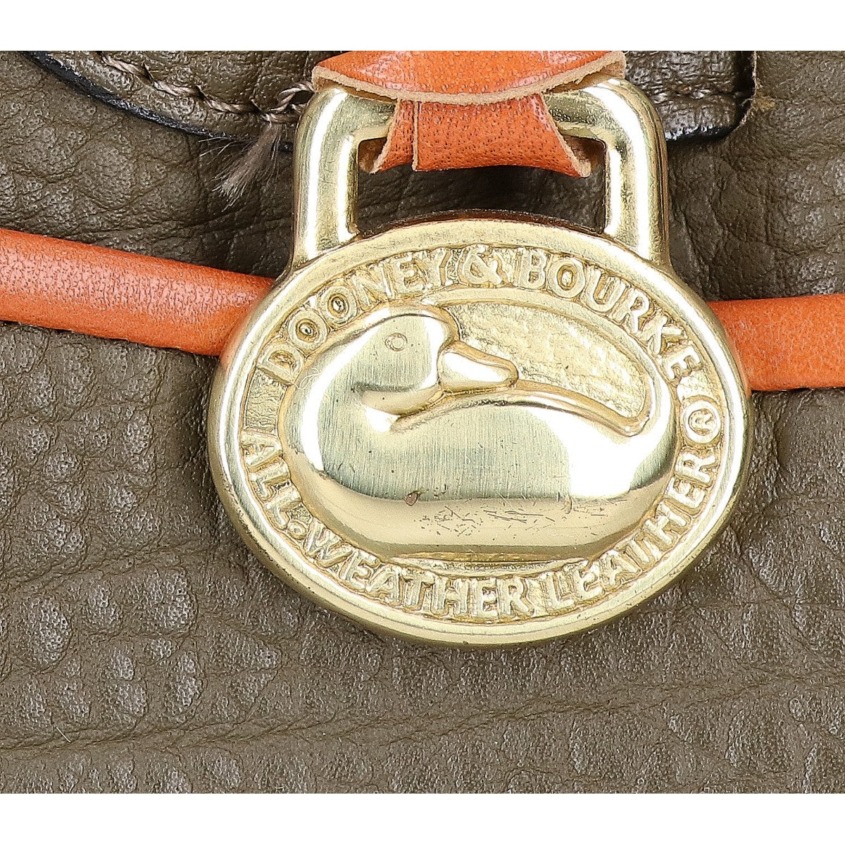dooney&bourke ドゥニー&バーク ダックロゴ レザーフラップ ハンドバッグ