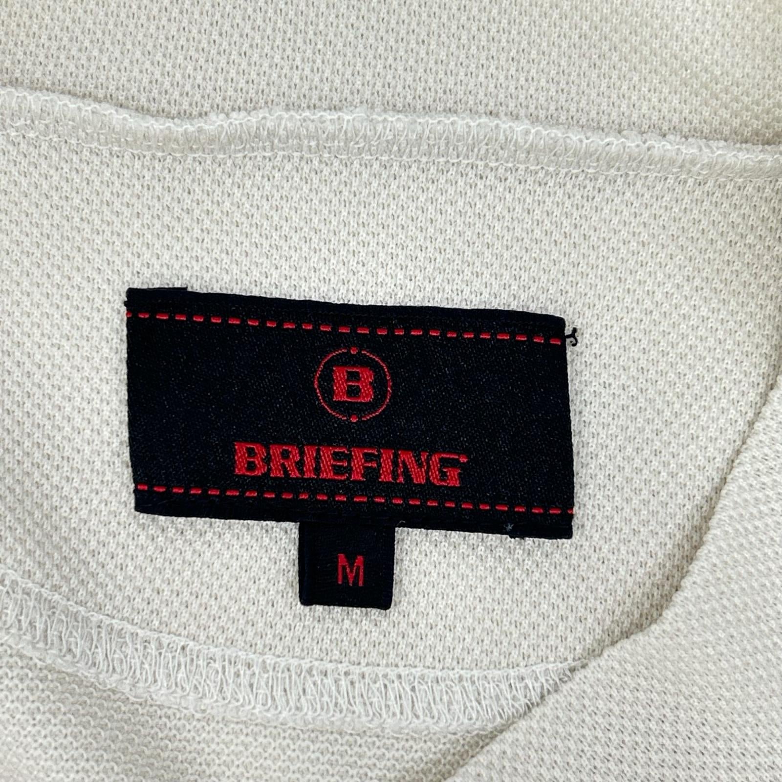 BRIEFING ブリーフィング BRG251MD9 ベージュ ガーメントダイハイネック リラックスフィット トップス