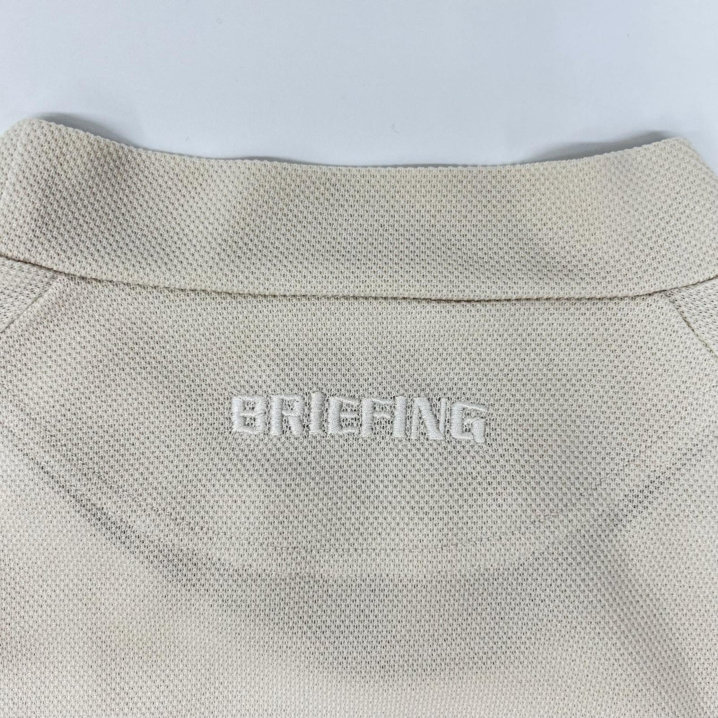 BRIEFING ブリーフィング BRG251MD9 ベージュ ガーメントダイハイネック リラックスフィット トップス