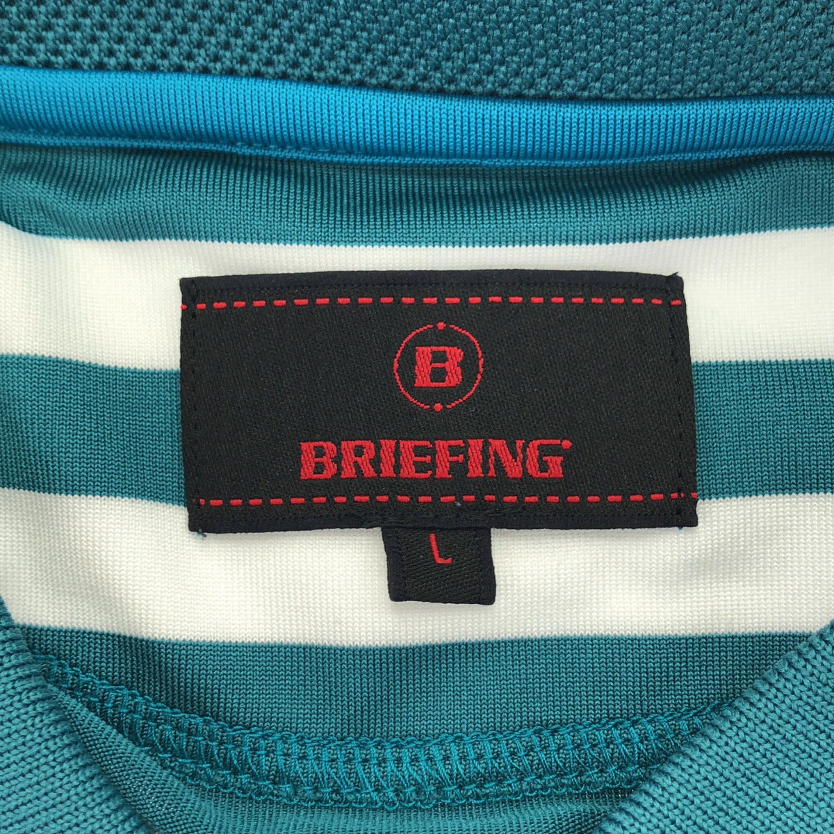 BRIEFING ブリーフィング BRG221M23 ボーダーポロシャツ トップス