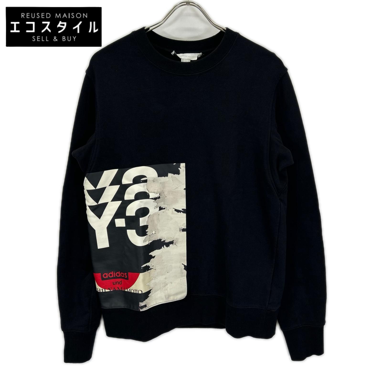 Y-3 ワイスリー 20年 GK4387 ブラック CH1 GFX CREW SWEATSHIRT トレーナー トップス
